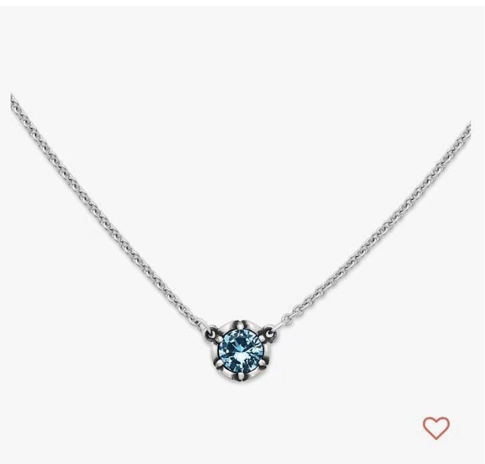 NWT James Avery Blue Topaz(December)Cherished Birthstone Necklace